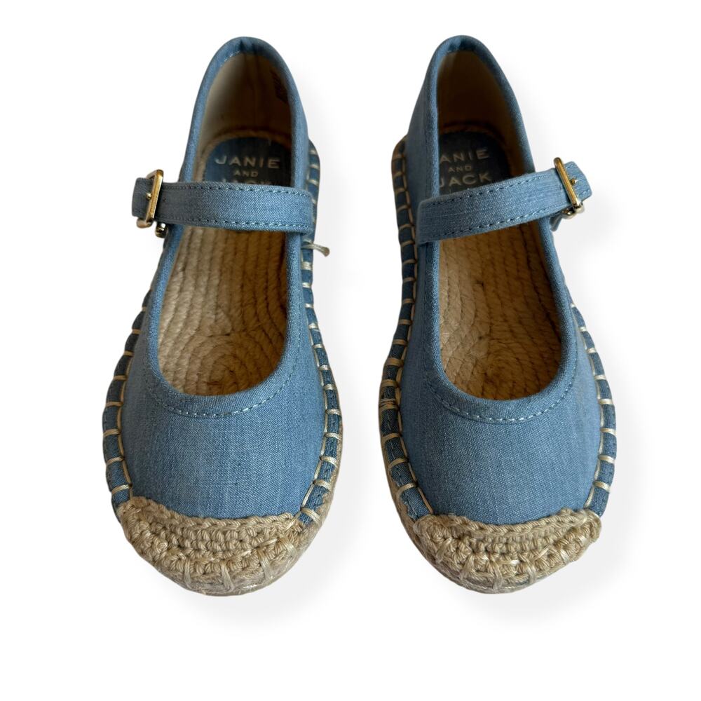 NEW Janie and Jack Chambray Espadrille Ballet Flat